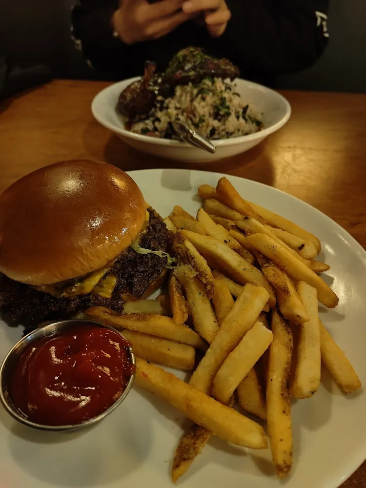 Smash Burger and Fries